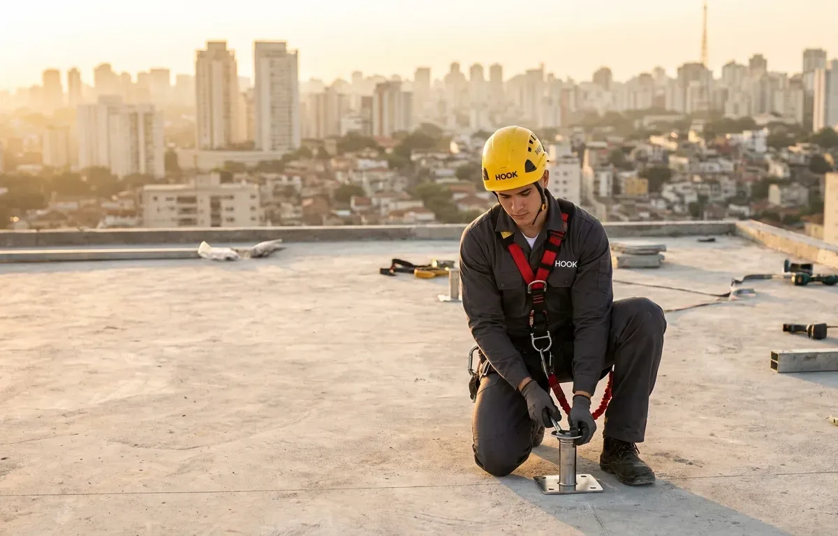 Ancoragem Predial em INOX 316 com ART — vistoria técnica em edificação