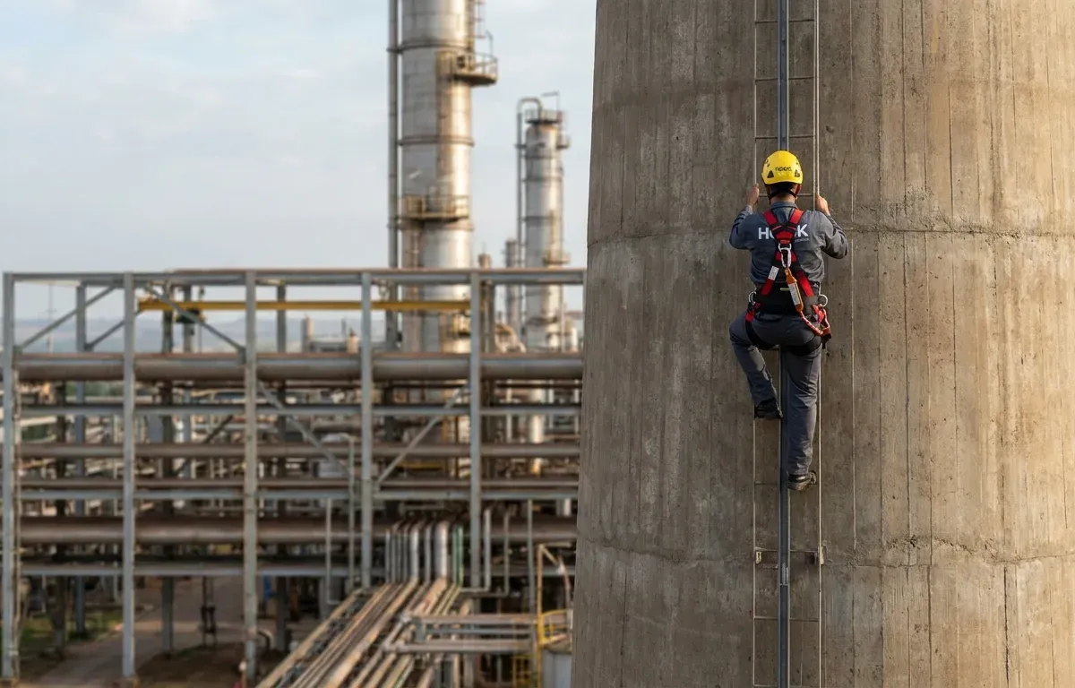 Linha de Vida Vertical (Cabo Trilho) — vistoria técnica em edificação