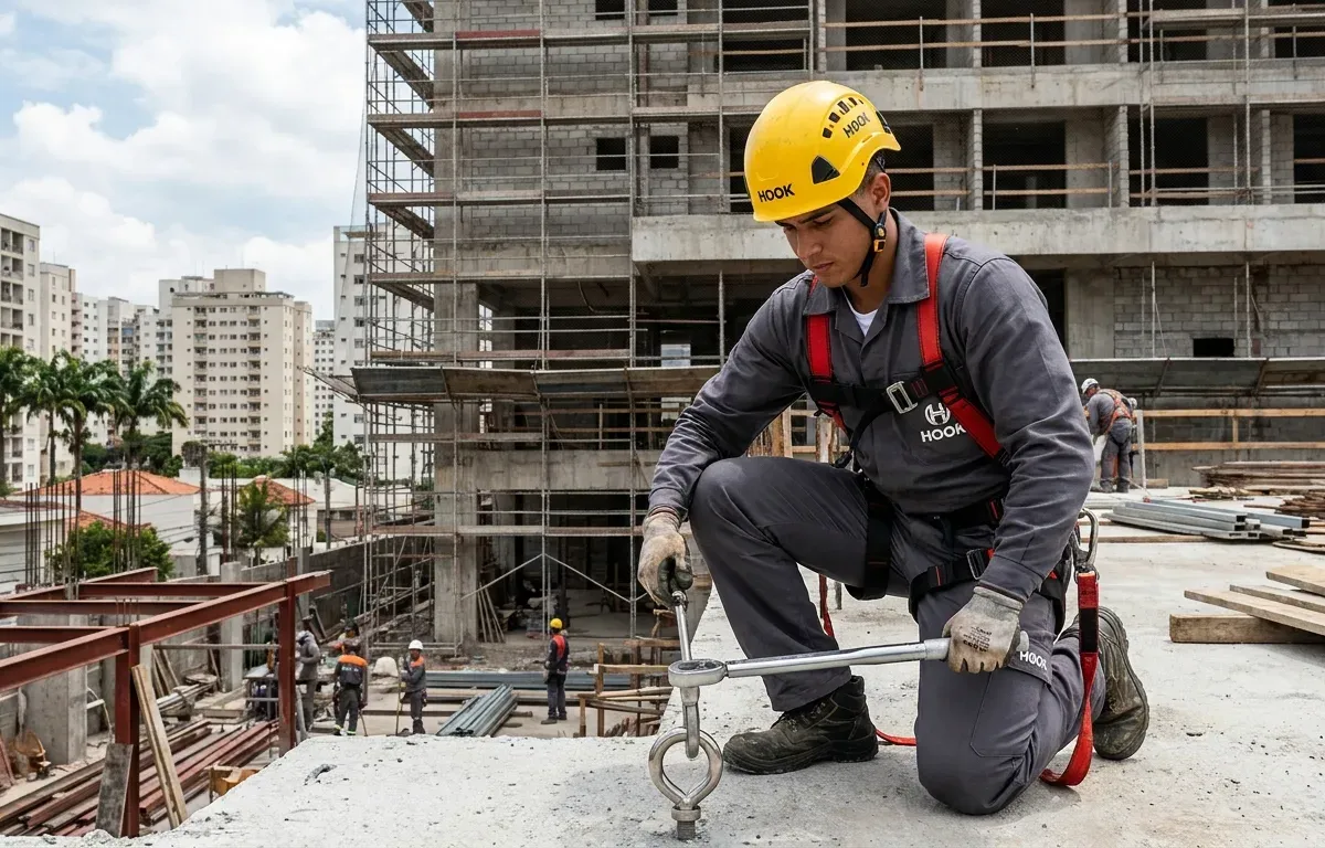 Pontos de Ancoragem NR-18: Segurança em Construção Civil — vistoria técnica em edificação