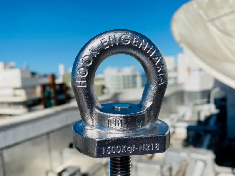 Hook Engenharia — linha de vida horizontal executada em Barueri com equipe técnica certificada